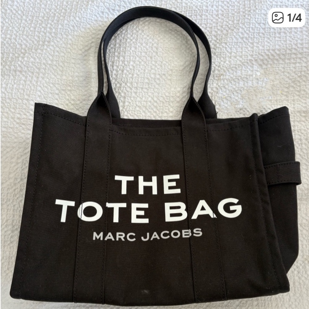 Marc Jacobs Black Canvas Tote Bag
